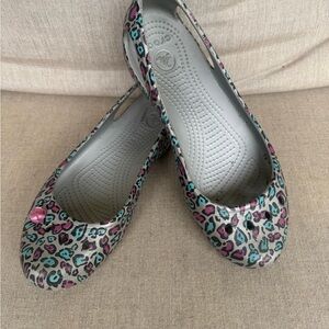 Crocs, Gray, Turquoise, black, purple, Mary Jane Style, Shoes, Size 10